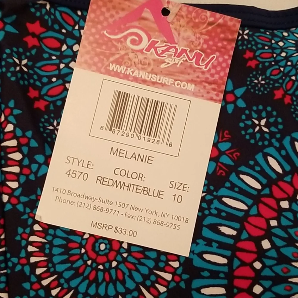 Nwt Kanu Surf swimsuit, tankini  ,  10 yrs